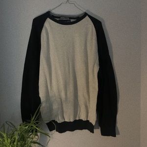 Thrifted Nautica Navy / Creme Sweater